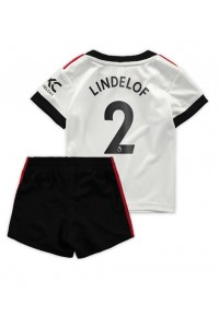Fotbalové Dres Manchester United Victor Lindelof #2 Dětské Venkovní Oblečení 2022-23 Krátký Rukáv (+ trenýrky)